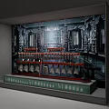 Museum Historical Exhibition Display Ancient Bronze Chime Bells With Traditional Decor