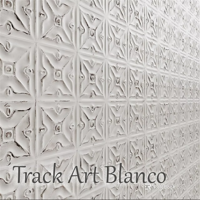 Decorative White Wall Components With Geometric Pattern And Intricate Design Details 3d model 
