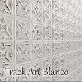 Decorative White Wall Components With Geometric Pattern And Intricate Design Details