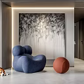 Modern Lazy Sofa Lazy Sofa Corner Combination 3d model