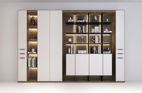 Modern Bookcase Wine Cabinet 3d model