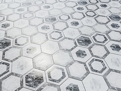 Hexagonal Tile Hexagonal Floor Tile 3d model