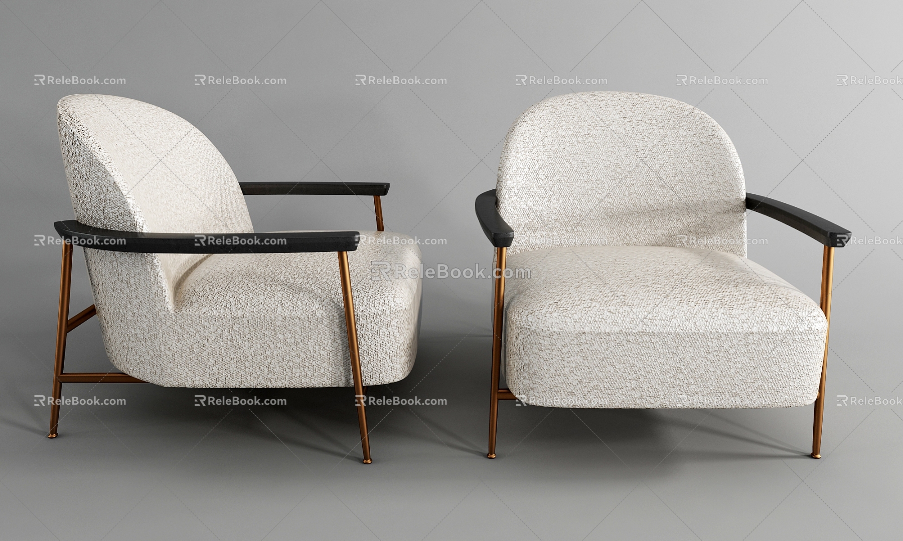 Silent Wind Sofa Chair Leisure Chair 3d model