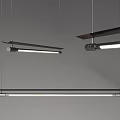 Modern Linear Chandeliers With Black And White Design And Hanging Style