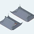Traditional Chinese Architectural Tile Roofs With Curved Eaves And Classic Design