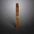 Natural Wooden Decorative Stick With Woven Rope Detail And Smooth Surface