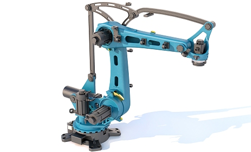 Mechanical arm, industrial equipment, assembly line, mechanical facilities 3d model