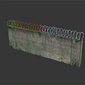 Steel Wire Mesh Anti-penetration Mesh Protective Mesh Wire Fence Wire Fence Anti-turnover Mesh Wire Mesh Wire 3d model