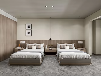 Modern Rooms Hotel Homestay 3d model