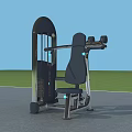 Seated Chest Press Sports Equipment With Black Silver Metal Frame For Fitness Training