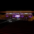 Grand Stage Design With Bright Stage Lights And Large LED Screen