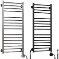 Modern Black And Stainless Steel Bathroom Towel Racks With Multiple Bars For Functional Accessory