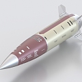 missile incendiary bomb rocket air-to-ground missile anti-ship missile anti-submarine missile intercontinental missile cruise missile 3d model