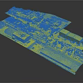 Modern Cartoon Scene Building Base Science Fiction Base Science Base Science Fiction Building 3d model