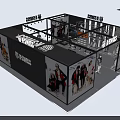 Modern Clothing Store Interior With Glass Front Mannequins And Clothing Displays