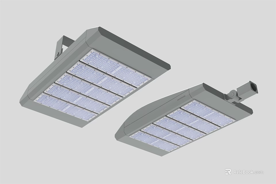 Outdoor LED Lights With Energy Efficient Modern Design For Bright Street Illumination 3d model 
