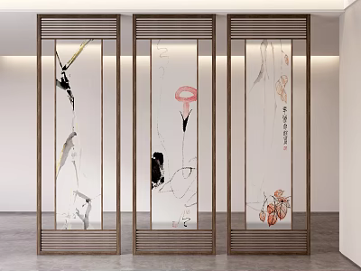 Screen Partition Screen Entrance Screen Partition Metal Partition Hollow 3d model