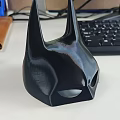 Iconic Black Batman Superhero Mask With Pointed Ears And Eye Cutouts