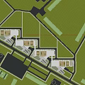 Modern Multi storey Building Exterior Featuring Glass Facade White Structure Pedestrian Bridge And Greenery