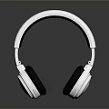 White Wireless Over Ear Headphones With Soft Ear Cushions And Adjustable Headband