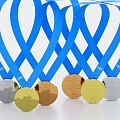 Paris Olympic medals Olympic medals Gold medals Silver medals Bronze medals Paris Olympic gold medals Olympic medals 3d model