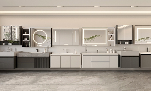 Modern bathroom cabinet 3d model