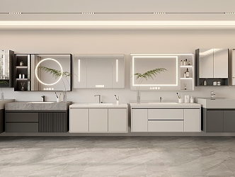 Modern bathroom cabinet 3d model