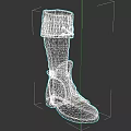 Vintage Brown Leather High Top Boots With Cuff Design And Classic Style