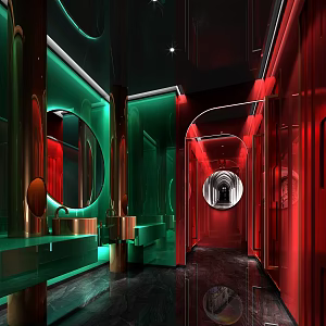 Modern Restroom 3d model