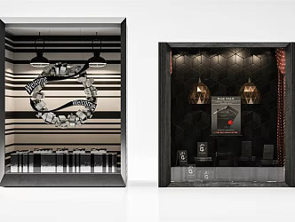 Modern Window Shop 3d model