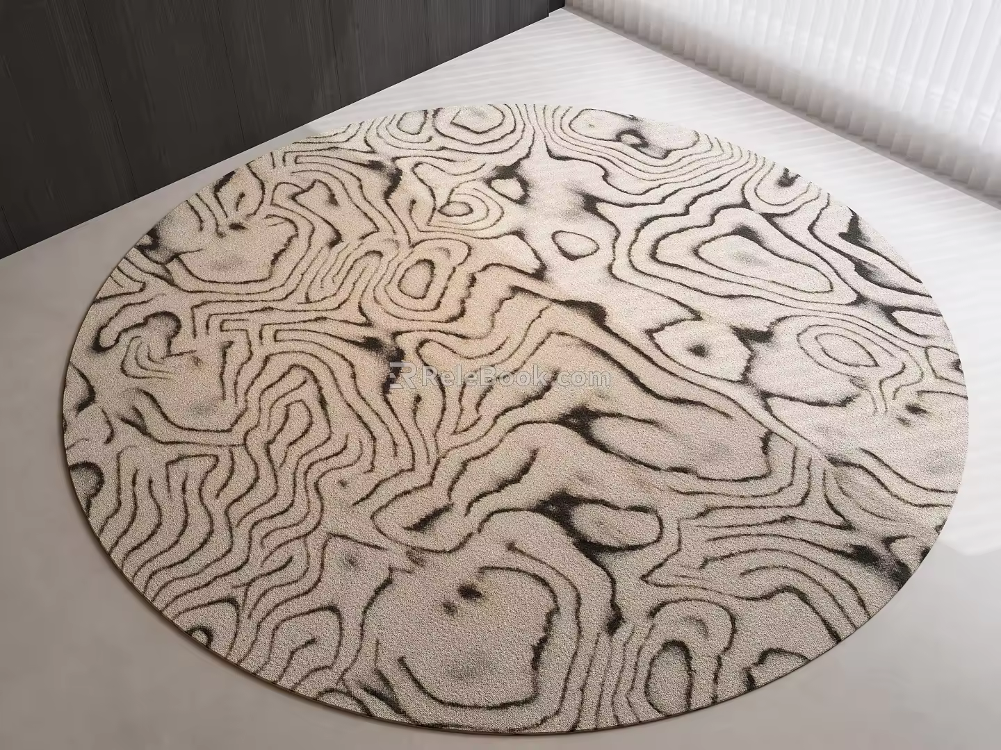 Modern Middle Round Carpet Italian Carpet Round Carpet Children's Carpet Modern 3d model