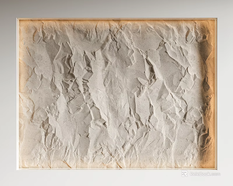 Artistic Textured Sofa Background Wall Design 3d model