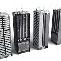 Future Sci-Fi Architecture Sci Fi Cityscape Sci-Fi City Cyberpunk Style Sci-Fi Architecture 3d model