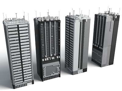 Future Sci-Fi Architecture Sci Fi Cityscape Sci-Fi City Cyberpunk Style Sci-Fi Architecture 3d model