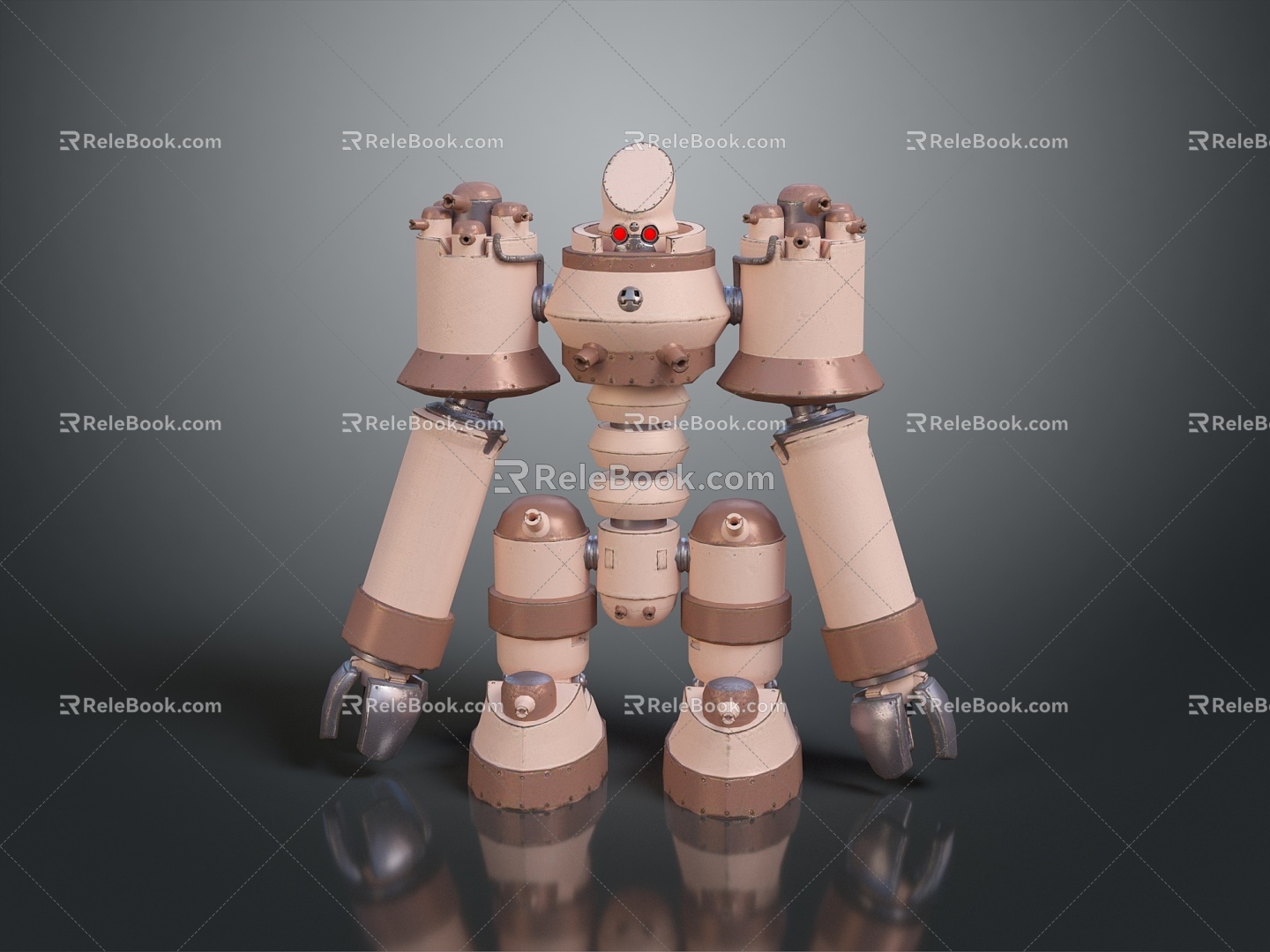 Robot Robot Assistant Small Robot Robot Butler Robot Butler Figure Game Figure 3d model