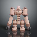 Robot Assistant Small Robot Butler Robot Butler Figure Game Figure 3d model