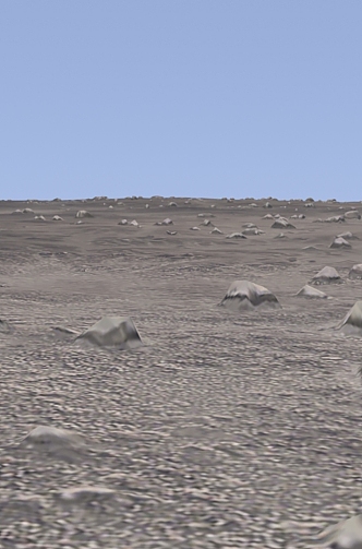 Space Planet Gravel Ground 3D Model 3d model