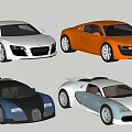 Luxury Sports Cars in Various Colors with Modern Sleek Stylish Exterior Design