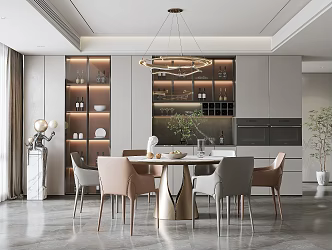 Modern Restaurant Home Restaurant 3d model