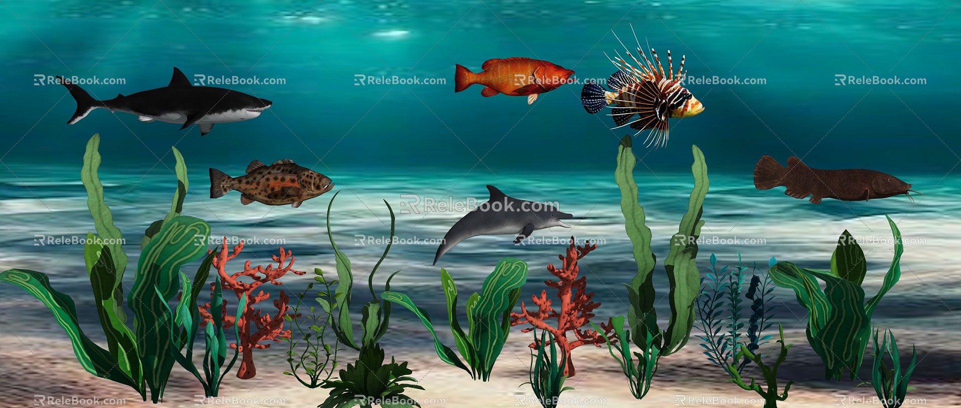 Submarine Series Deep Sea Fish Submarine Fish Fish Tropical Fish 3d model