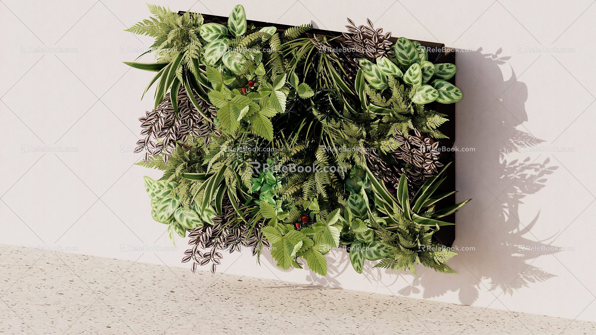 Plant wall 3d model