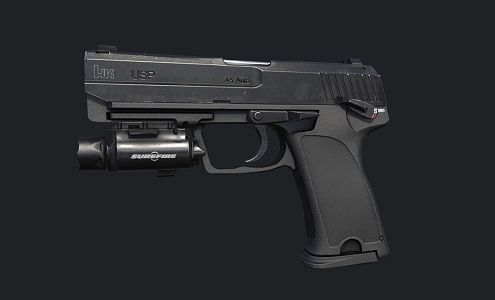 Light Weapons Sub-era Realistic M9A1 Beretta Pistol 3d model