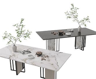 Modern dining table 3d model