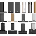 Modern Kitchen Range Hoods With Various Styles And Different Color Options 3d model