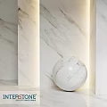 Elegant Modern Marble Component With Sphere Decor And Wall Panel Design