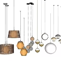 Modern Pendant Lights With Assorted Designs Metal Wicker And Round Shapes For Interior