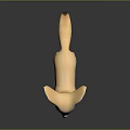 Fennec Fox 3D Character with Large Ears and Tan Fur for Game Animation Scenes