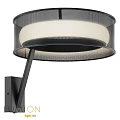 Modern Black Metal Wall Light With Mesh Shade And White Indoor Home Decor