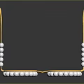Lustrous Pearl Earrings With Golden Circular Frame And Shiny Beads Design
