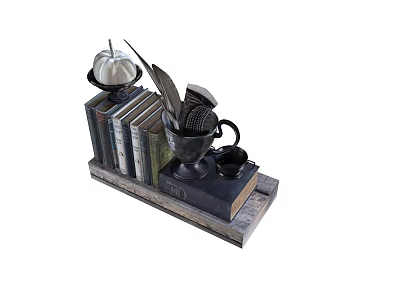 Retro Book Ornament 3d model Retro Book Ornament 3d model